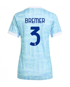 Billige Fotballdrakt Juventus Gleison Bremer #3 Replika Bortedrakt Dame 2025-26 Kortermet Billige Fotballdrakt Juventus Gleison Bremer #3 Replika Bortedrakt Dame 2025-26 Kortermet